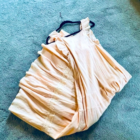 Free People Maxi Dress Size Small- Soft Peace Color Tiered Maxi Dress - Picture 12 of 13